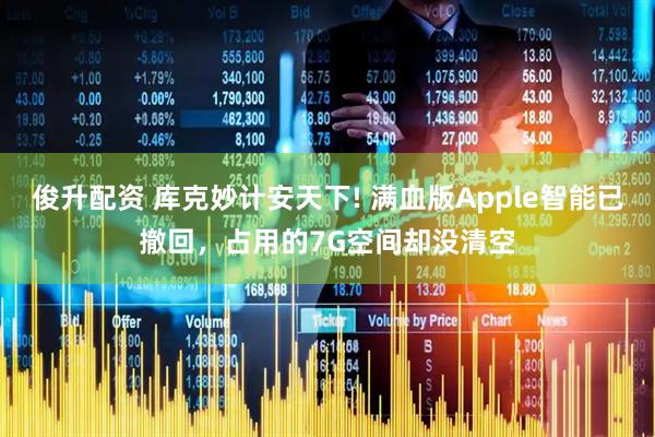 俊升配资 库克妙计安天下! 满血版Apple智能已撤回，占用的7G空间却没清空
